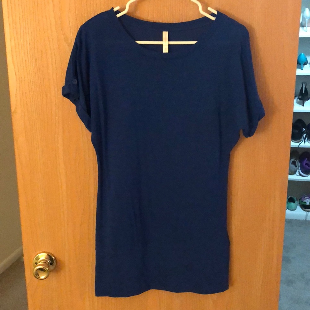 Royal blue long shirt/dress